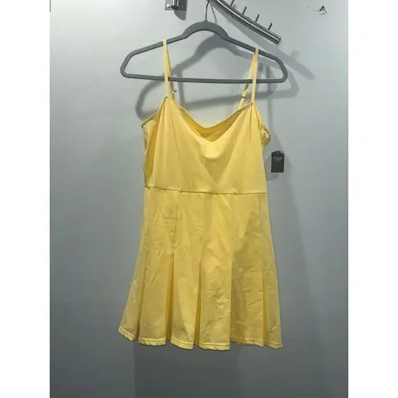 Abercrombie & Fitch Yellow Pleated Tennis Dress Size SP NWT - Picture 4 of 13
